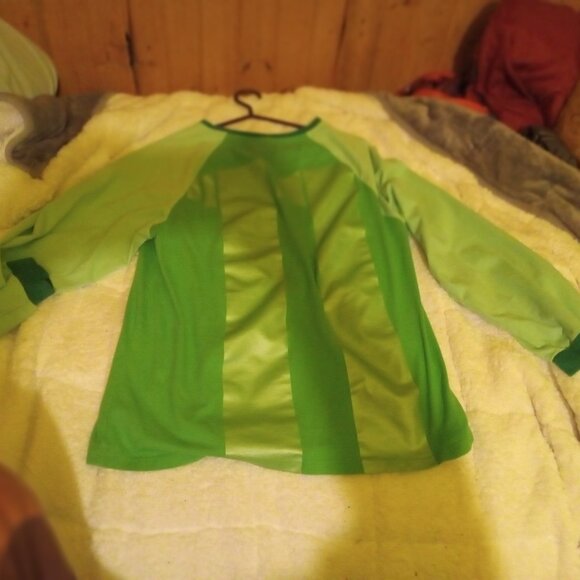 Kerwin Frost X 7/11 Green LS Shirt Size Large Like New Spaghetti Boys - Picture 4 of 5